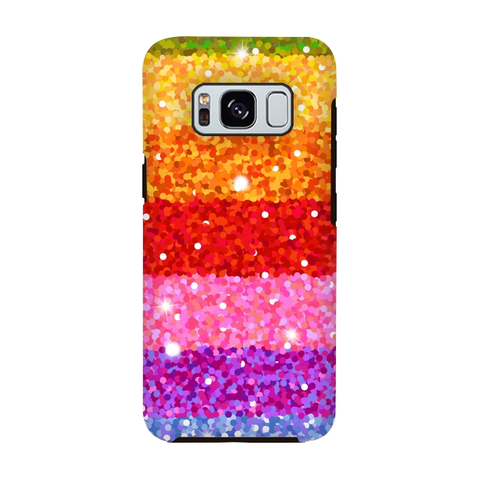 Galaxy S8 StrongFit rainbow dotted pattern by MALLIKA