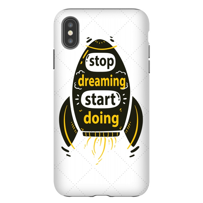 iPhone Xs Max StrongFit STOP DREAMING START DOING by MALLIKA
