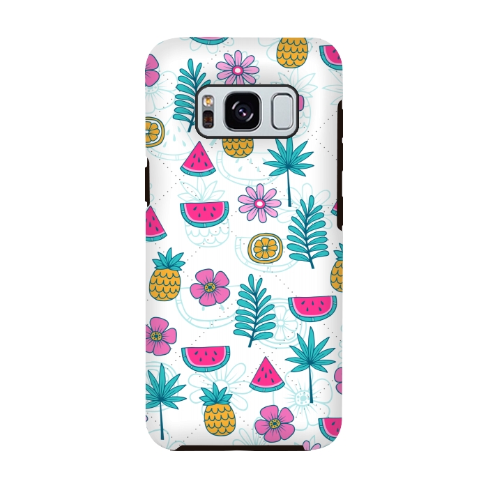 Galaxy S8 StrongFit TROPICAL FRUITS PATTERN 2  by MALLIKA