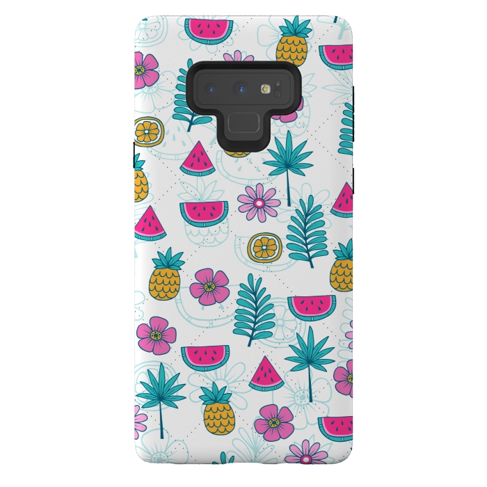 Galaxy Note 9 StrongFit TROPICAL FRUITS PATTERN 2  by MALLIKA