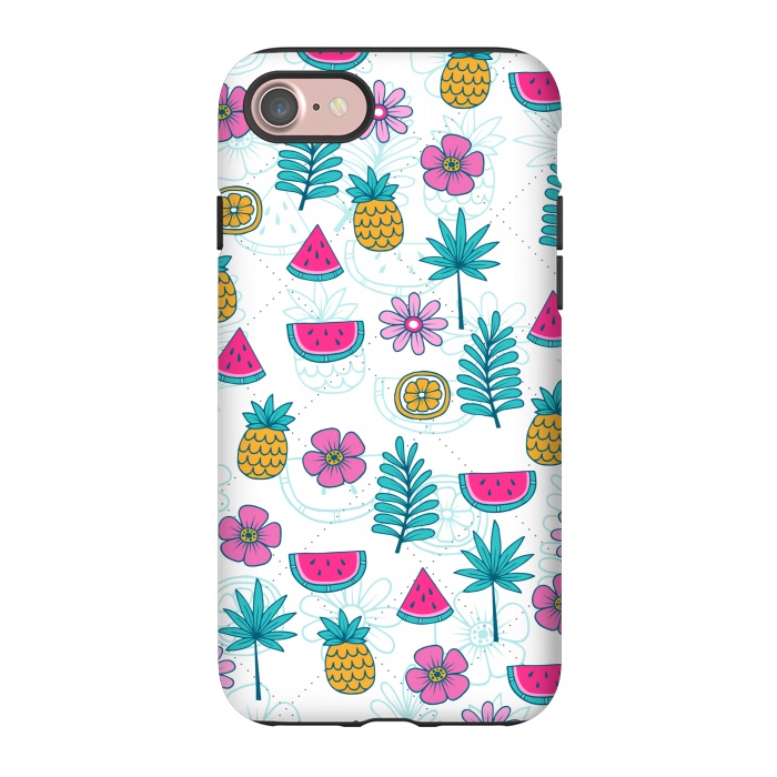 iPhone 7 StrongFit TROPICAL FRUIT PATTERN 3  by MALLIKA