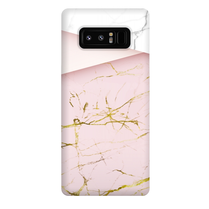 Galaxy Note 8 StrongFit pink marble print 2 by MALLIKA