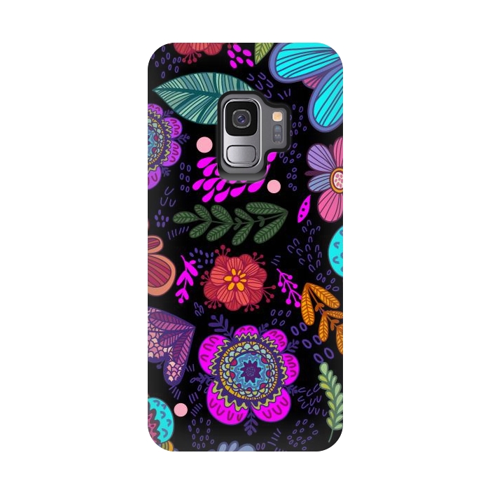 Galaxy S9 StrongFit Flowers Online by ArtsCase