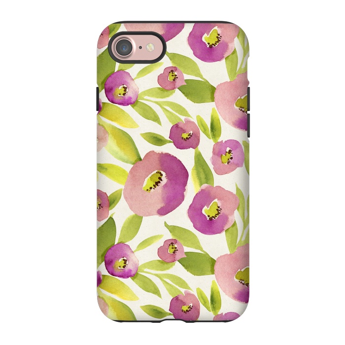 iPhone 7 StrongFit Magical Plum Flowers by Allgirls Studio