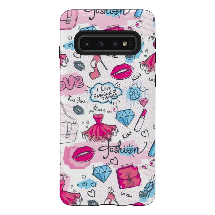 Galaxy S10 StrongFit Fashionable Girls by ArtsCase