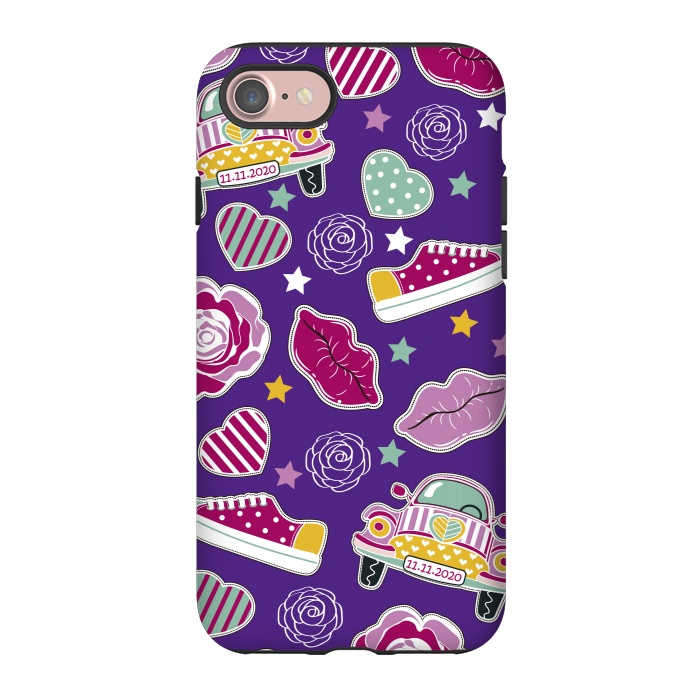 iPhone 7 StrongFit Purple Hippie Style by ArtsCase