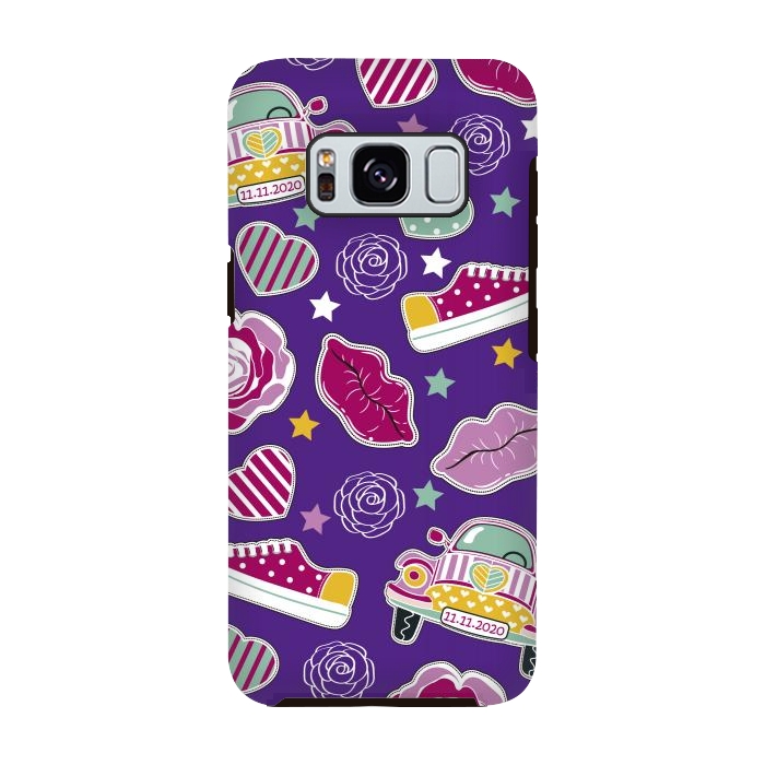 Galaxy S8 StrongFit Purple Hippie Style by ArtsCase