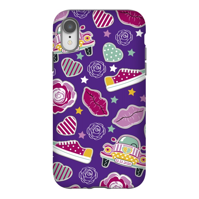 iPhone Xr StrongFit Purple Hippie Style by ArtsCase