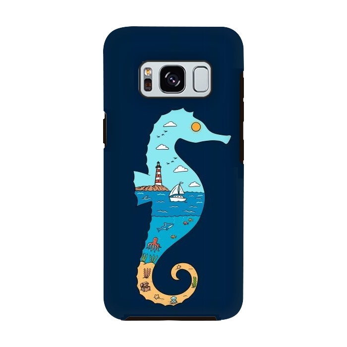 Galaxy S8 StrongFit SeahorseNature by Coffee Man
