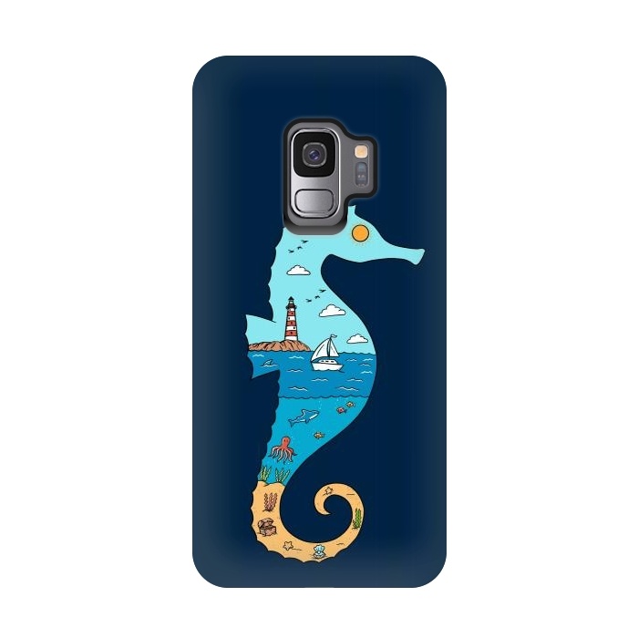 Galaxy S9 StrongFit SeahorseNature by Coffee Man