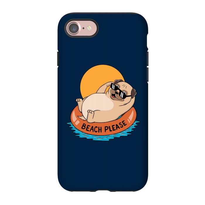 iPhone 7 StrongFit Beach Please Blue by Coffee Man