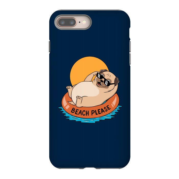 iPhone 7 plus StrongFit Beach Please Blue by Coffee Man