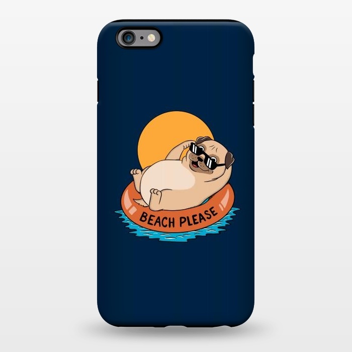 iPhone 6/6s plus StrongFit Beach Please Blue by Coffee Man