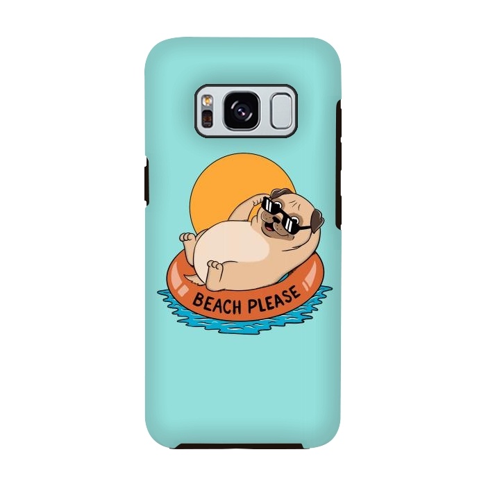 Galaxy S8 StrongFit Beach Please by Coffee Man