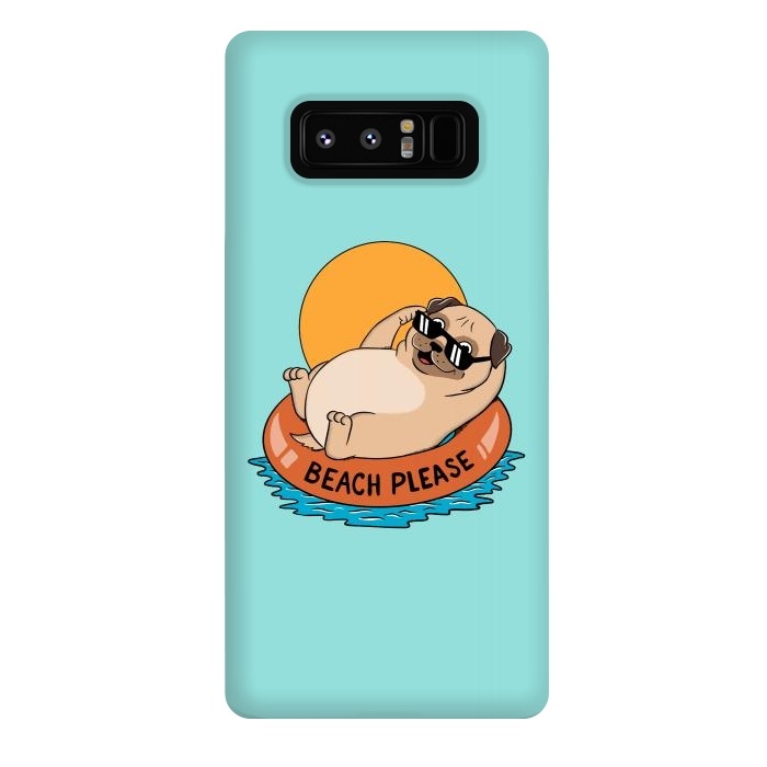 Galaxy Note 8 StrongFit Beach Please by Coffee Man