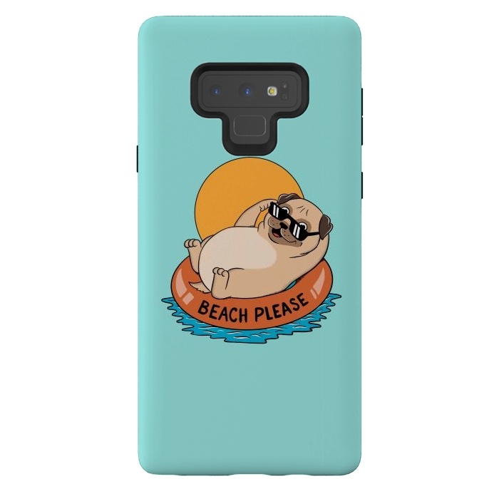 Galaxy Note 9 StrongFit Beach Please by Coffee Man
