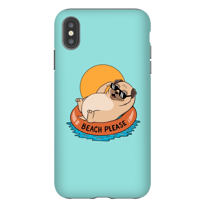 iPhone Xs Max StrongFit Beach Please by Coffee Man