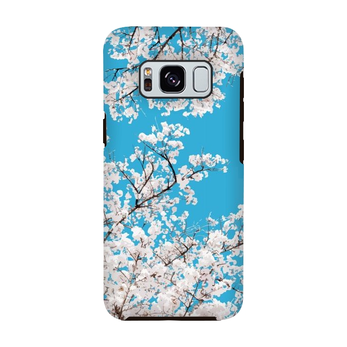 Galaxy S8 StrongFit White Blossom by Uma Prabhakar Gokhale