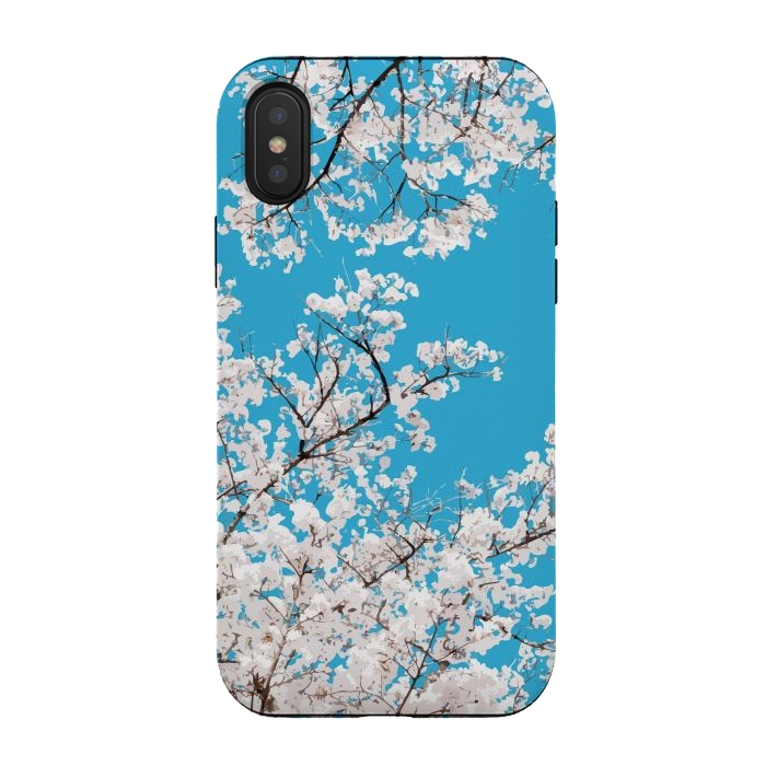 iPhone Xs / X StrongFit White Blossom by Uma Prabhakar Gokhale