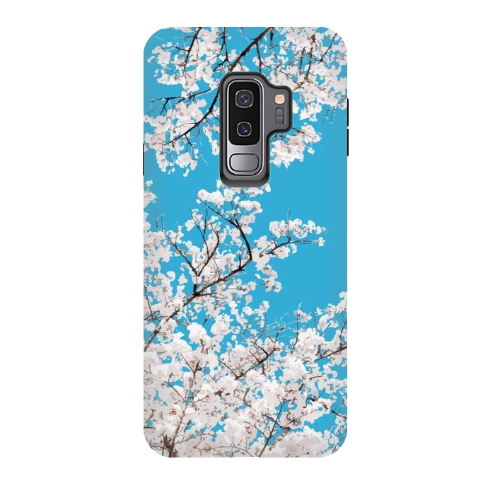 Galaxy S9 plus StrongFit White Blossom by Uma Prabhakar Gokhale