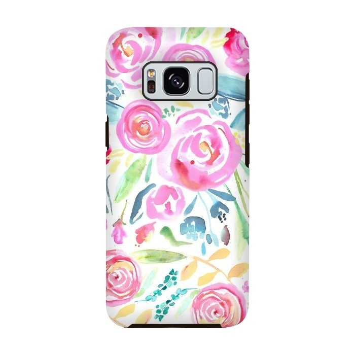 Galaxy S8 StrongFit Spring Days Pastel Roses by Ninola Design