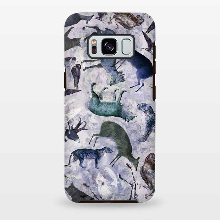 Galaxy S8 plus StrongFit Animal kingdom illustrative pattern by Oana 