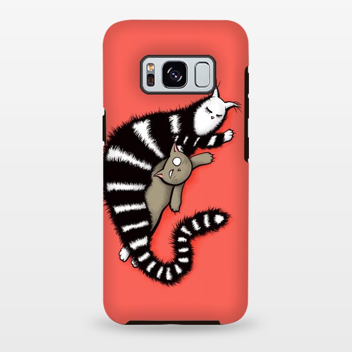 Galaxy S8 plus StrongFit Cat Mother Protects Her Kitty Child by Boriana Giormova