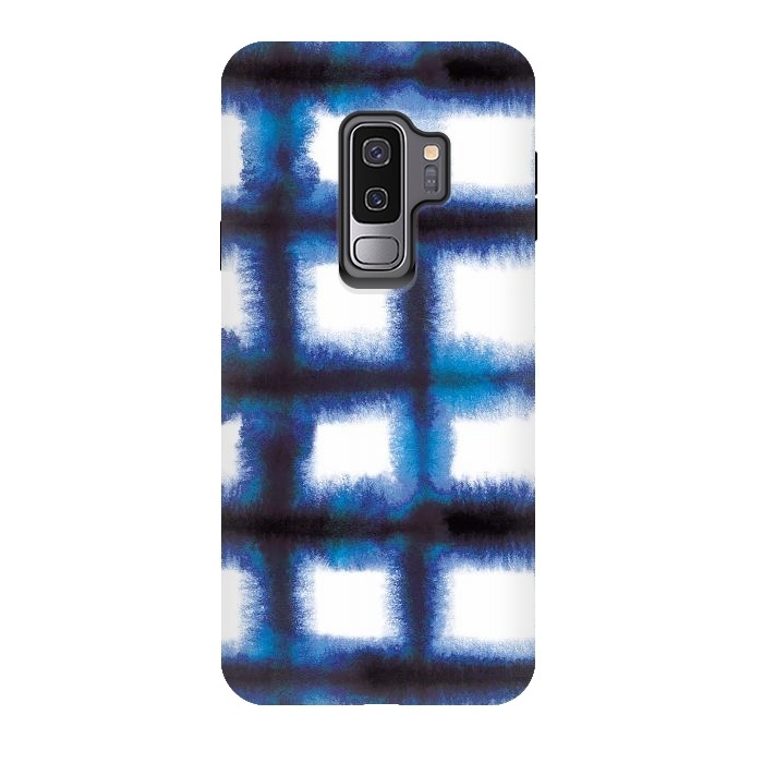 Galaxy S9 plus StrongFit Shibori Indigo by Ninola Design