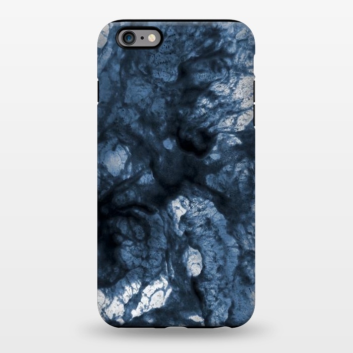 iPhone 6/6s plus StrongFit Abstract Indigo Smoke Marble by Ninola Design