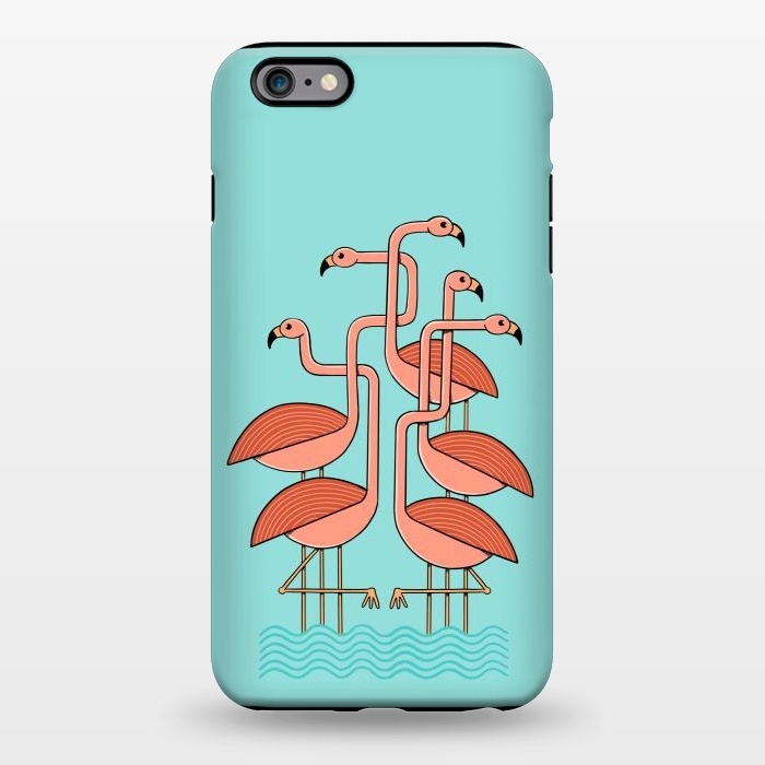 iPhone 6/6s plus StrongFit Flamingos by Coffee Man