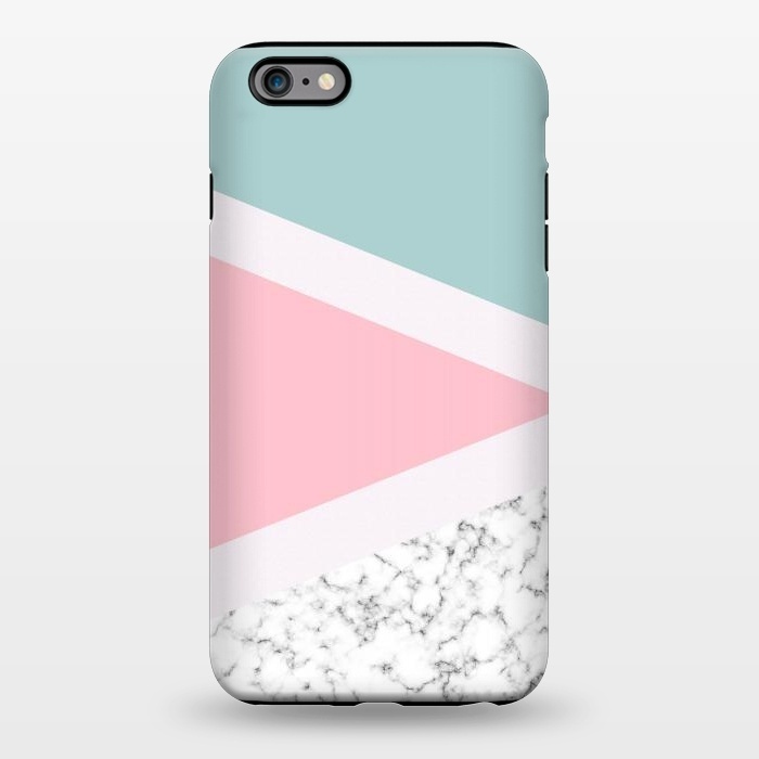 iPhone 6/6s plus StrongFit Pastel Triangle Marble by Ninola Design