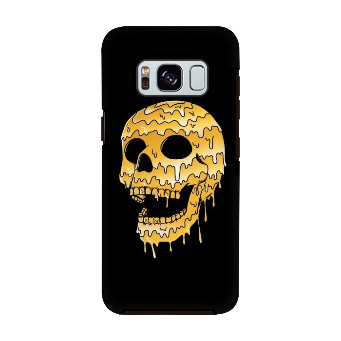 Galaxy S8 StrongFit Gold Skull by Coffee Man