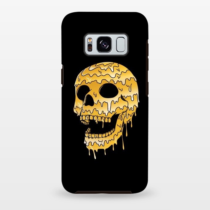 Galaxy S8 plus StrongFit Gold Skull by Coffee Man