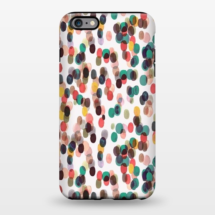 iPhone 6/6s plus StrongFit Relaxing Tropical Colorful Dots by Ninola Design