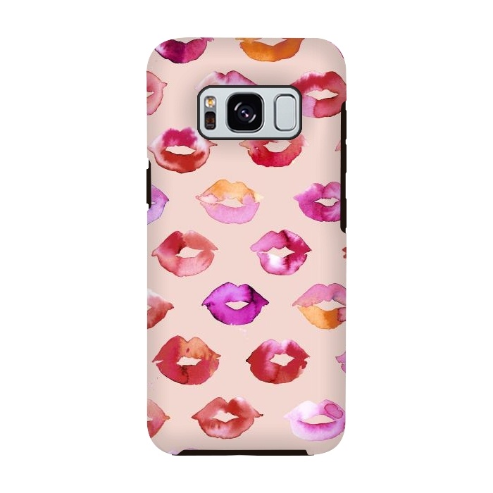 Galaxy S8 StrongFit Sweet Kisses Lips by Ninola Design