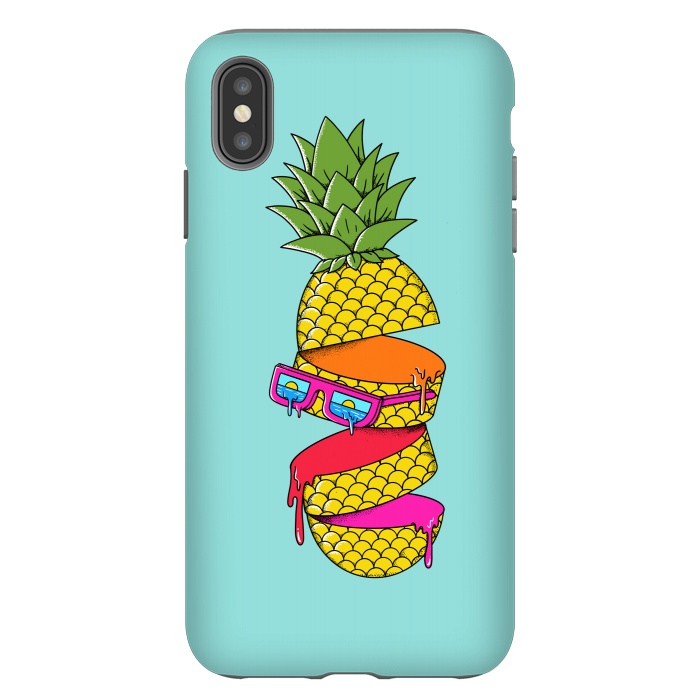iPhone Xs Max StrongFit Pineapple Colors by Coffee Man