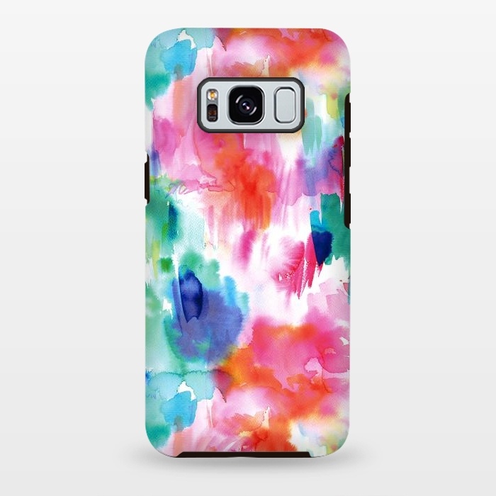 Galaxy S8 plus StrongFit Painterly Tropical Texture by Ninola Design