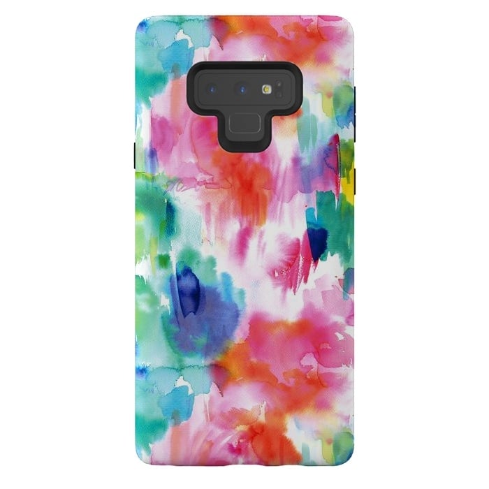 Galaxy Note 9 StrongFit Painterly Tropical Texture by Ninola Design