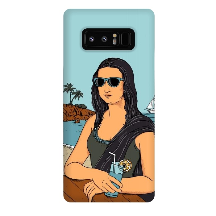 Galaxy Note 8 StrongFit Mona Lisa Beach by Coffee Man