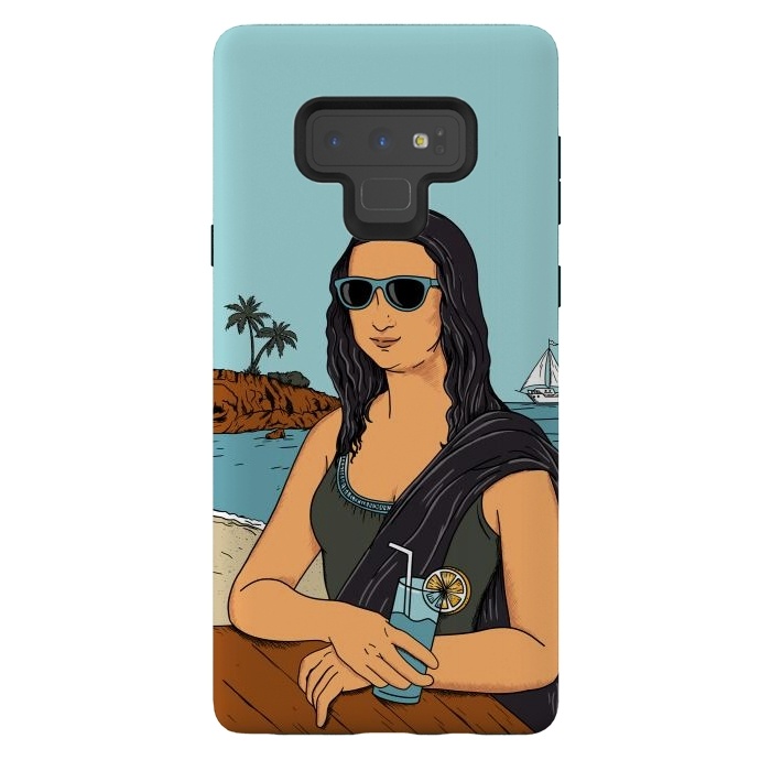 Galaxy Note 9 StrongFit Mona Lisa Beach by Coffee Man