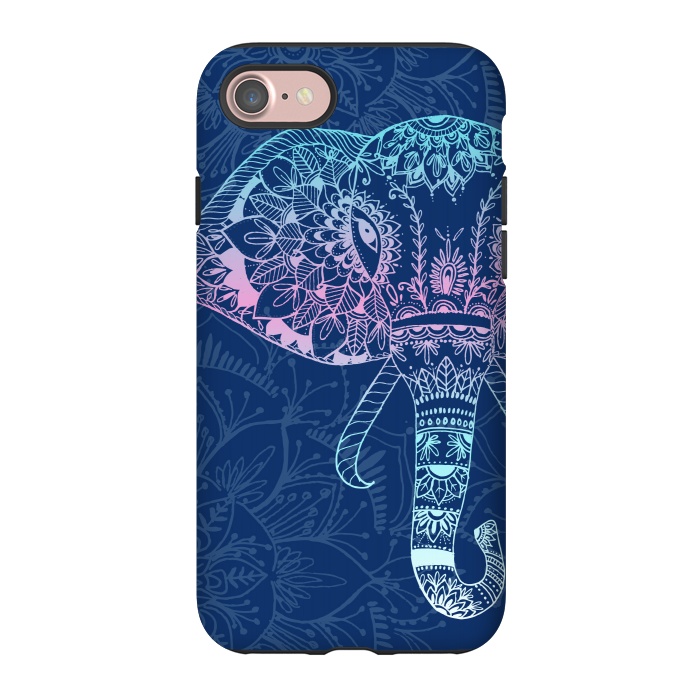 iPhone 7 StrongFit Elephant Floral by Rose Halsey
