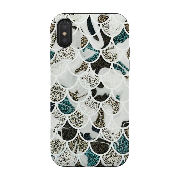 iPhone Xs / X StrongFit Marble mermaid by Jms