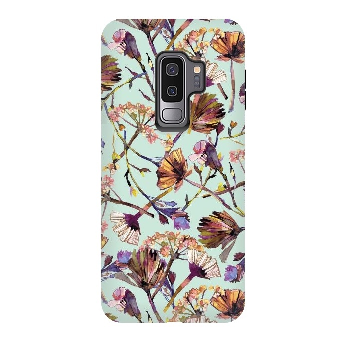 Galaxy S9 plus StrongFit Dry Spring Flowers by Ninola Design