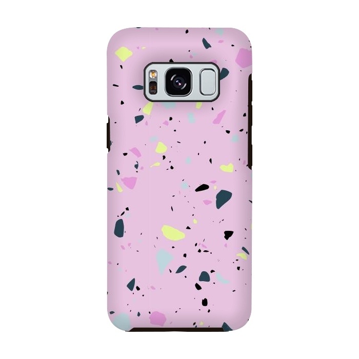 Galaxy S8 StrongFit Terrazo Pink by Ninola Design