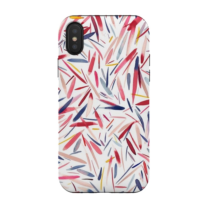 iPhone Xs / X StrongFit Watercolor Wishes by Ninola Design