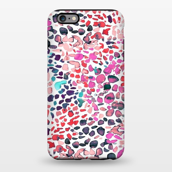iPhone 6/6s plus StrongFit Speckled Painting Pink by Ninola Design