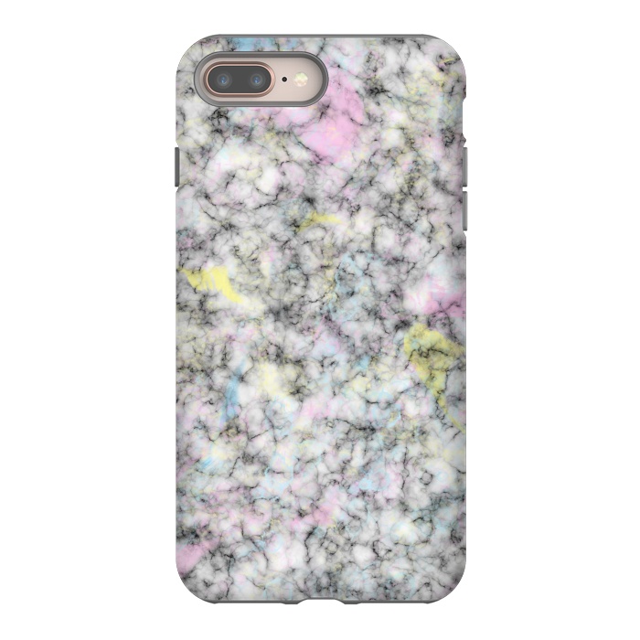 iPhone 7 plus StrongFit Watercolor Strokes on Marble by Ninola Design