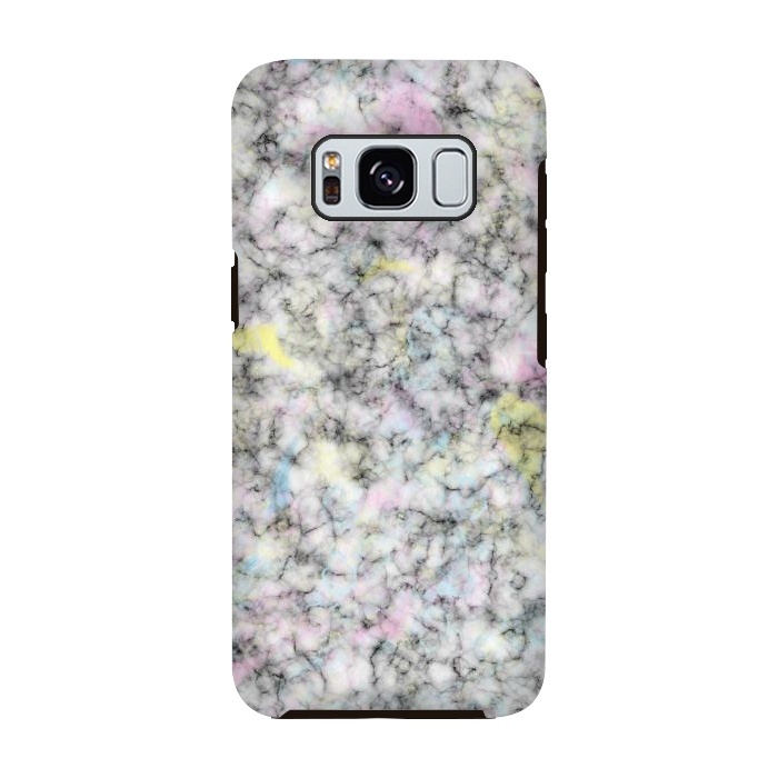 Galaxy S8 StrongFit Watercolor Strokes on Marble by Ninola Design