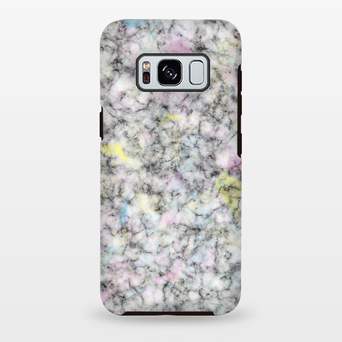 Galaxy S8 plus StrongFit Watercolor Strokes on Marble by Ninola Design