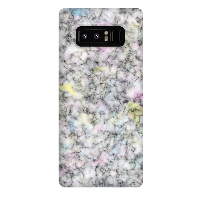 Galaxy Note 8 StrongFit Watercolor Strokes on Marble by Ninola Design